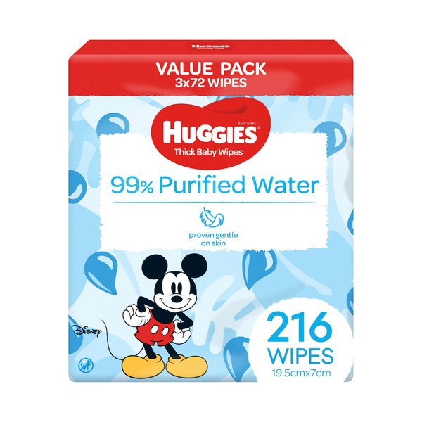Huggies Thick Baby Wipes 99% Purified Water  | 1 pack