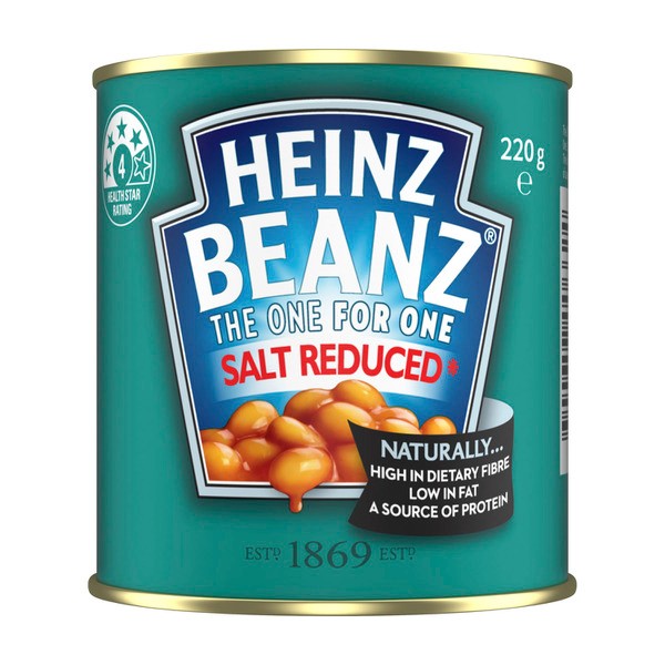Heinz Baked Beans Regular Salt Reduced Beans | 220g