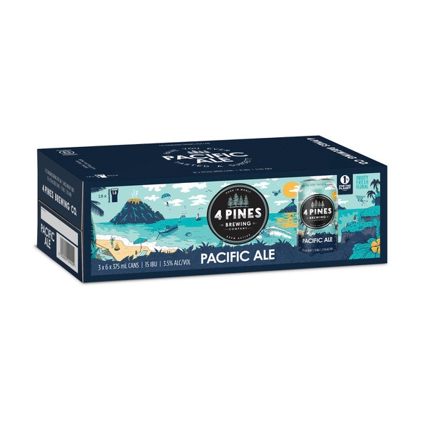 4 Pines Brewing Pacific Ale Can 375mL | 18 Pack