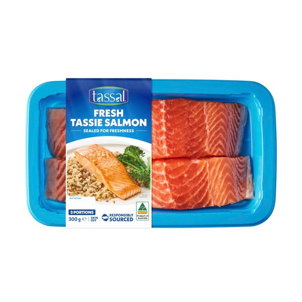 Tassal Fresh Tassie Salmon Portions Skin Off | 300g