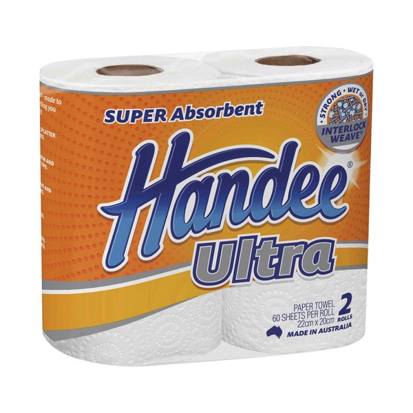 Handee Ultra White Paper Towels | 2 pack