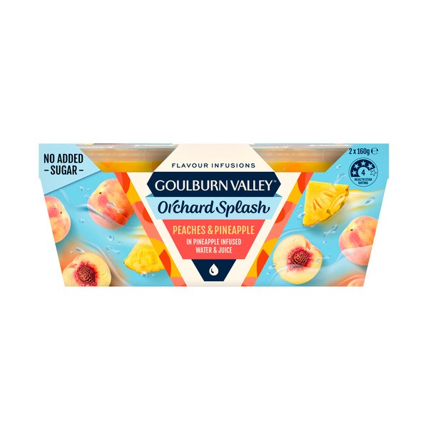 Goulburn Valley Orchard Splash Peach & Pineapple 2x160g | 320g