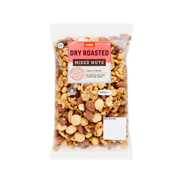 Coles Dry Roasted Mixed Nuts | 400g