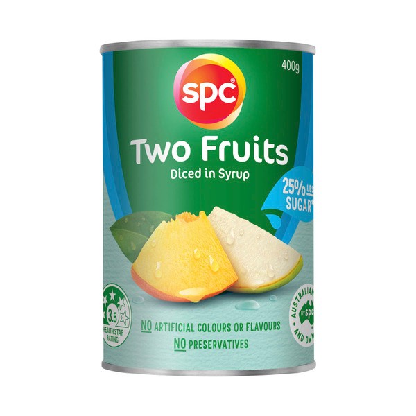 SPC Two Fruits 25% Less Sugar | 400g