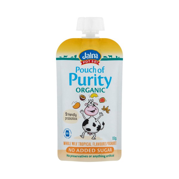 Jalna Pouch Of Purity Organic Yoghurt Tropical | 100g