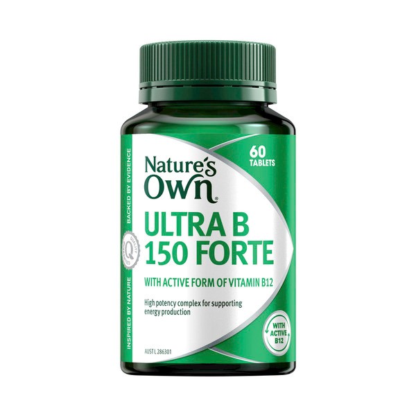 Nature's Own Ultra Vitamin B 150 Forte with B12 for Energy | 60 pack