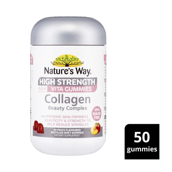 Natures Way High Strength Gummies Sugar Free Collagen | 50 pack