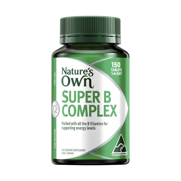 Nature's Own Super Vitamin B Complex Tablets w. Biotin + Vitamin B12 | 150 pack