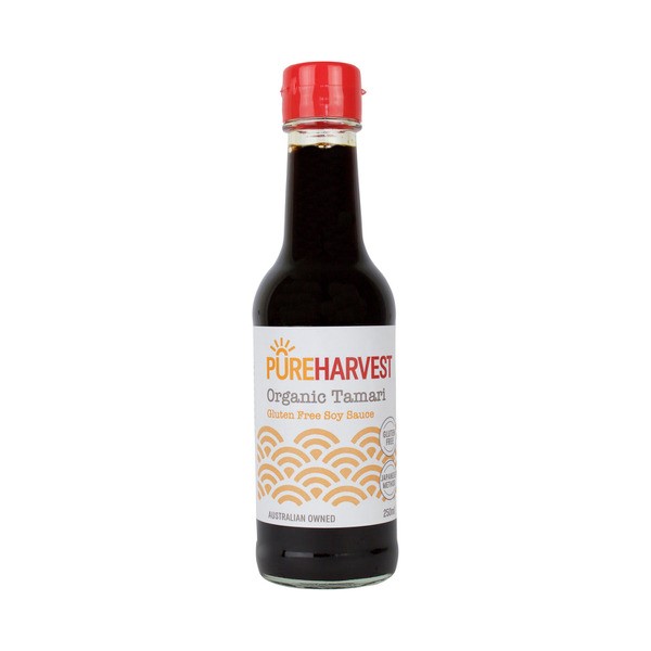Pureharvest Organic Tamari Soy Sauce Wheat Free Salt Reduced | 250mL