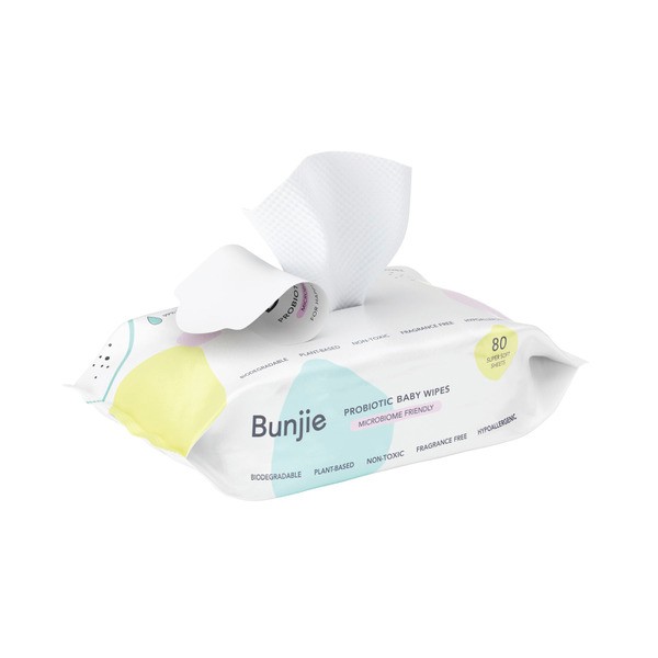 Bunjie Probiotic Baby Wipes | 80 pack