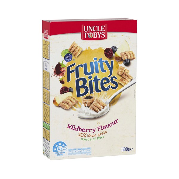 Uncle Tobys Fruity Bites Wildberry Flavour Cereal | 500g