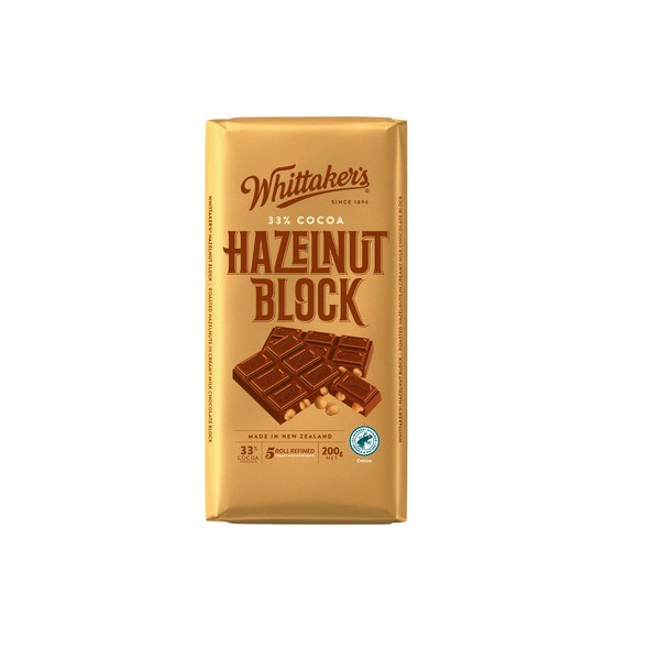 Whittaker's Block Chocolate Hazelnut | 200g