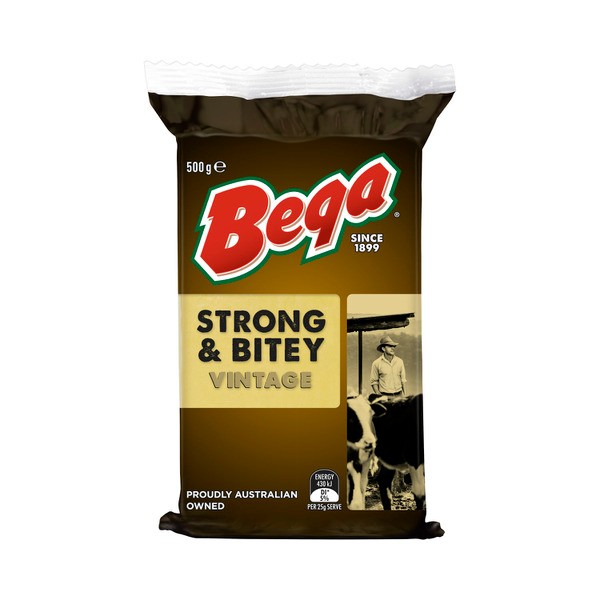 Bega Strong & Bitey Dairy Cheese Vintage Block | 500g