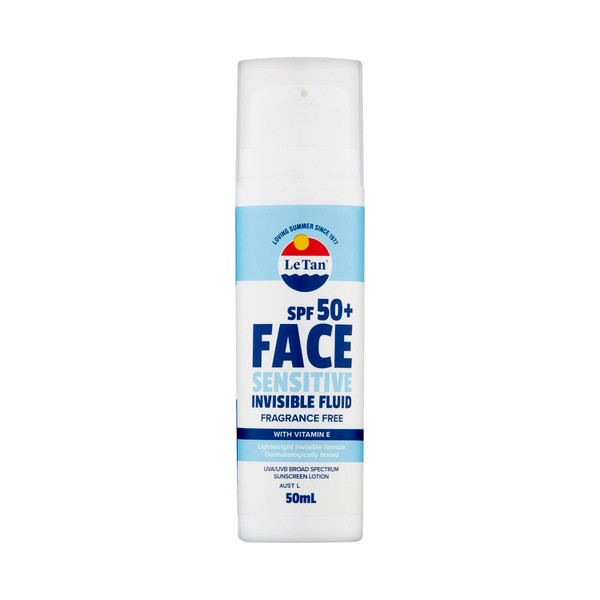 Le Tan Face Sensitive Invisible Fluid SPF50+ | 50mL