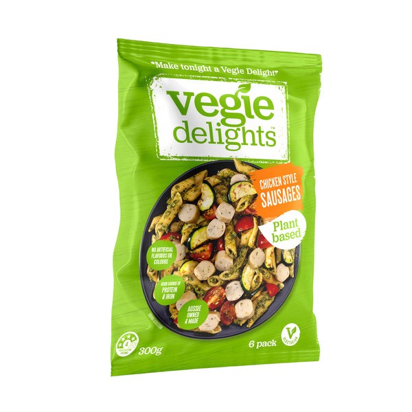 Vegie Delights Plant Based Chicken Style Sausages | 300g