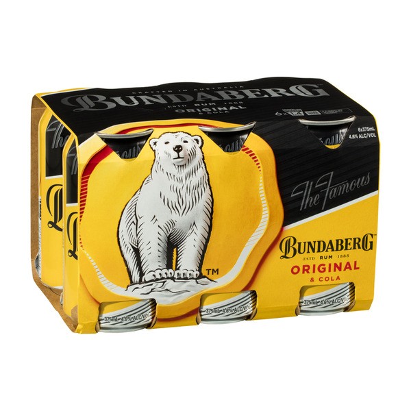 Bundaberg UP & Cola Can 375mL | 6 Pack