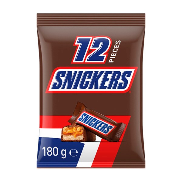 Snickers Chocolate Party Share Bag 12 Pieces | 180g