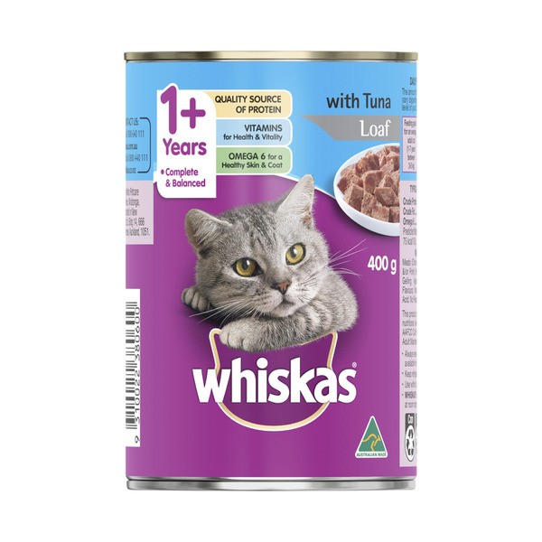 Whiskas 1+ Years Wet Cat Food Tuna Can | 400g