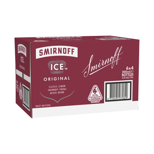 Smirnoff Ice Red Bottles 300mL | 24 Pack