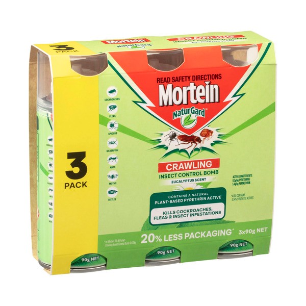 Mortein Naturgard Crawling Insect Control Bomb Eucalyptus Scent | 270g