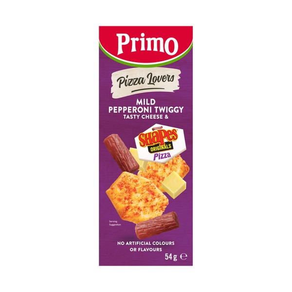 Primo Mild Pepperoni Twiggy Pizza Shapes & Tasty Cheese | 54g