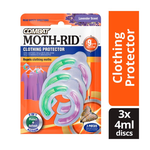 Combat Moth-Rid Clothing Protector | 3 pack