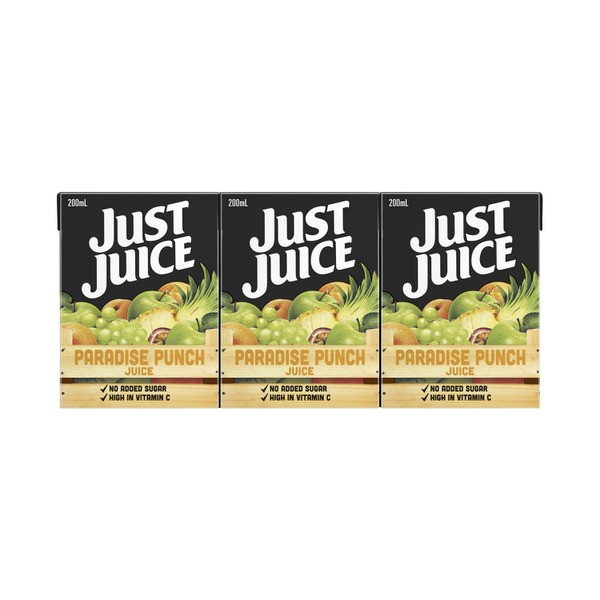 Just Juice Paradise Punch Juice Multipack 200mL | 6 pack