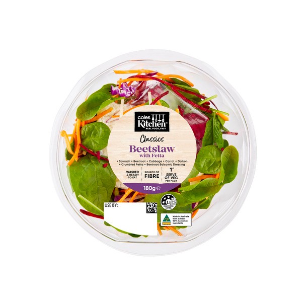 Coles Kitchen Beetslaw With Fetta Salad Bowl | 180g