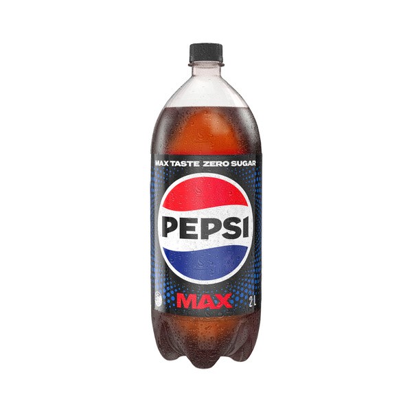 Pepsi Max No Sugar Cola Soft Drink Bottle | 2L