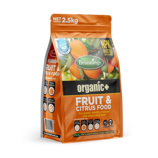Brunnings Organic Plus & Citrus Food | 2.5kg