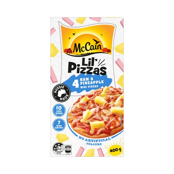 McCain Lil Pizzas Ham & Pineapple 4 Pack | 400g