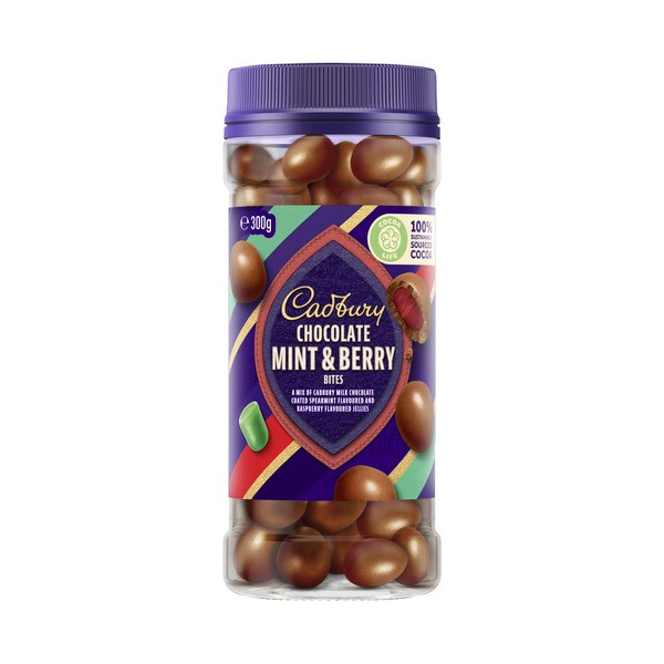Cadbury Chocolate Coated Mint & Berry Bites | 300g