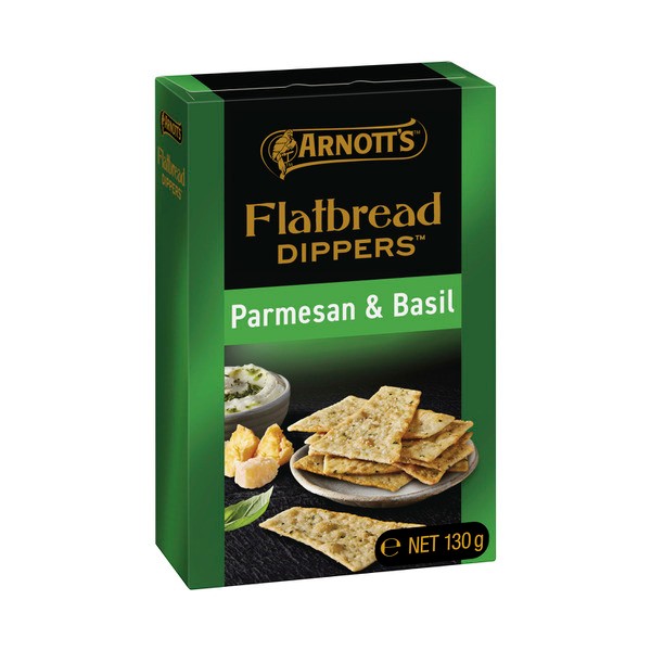 Arnott's Flatbread Dippers Parmesan & Basil | 130g