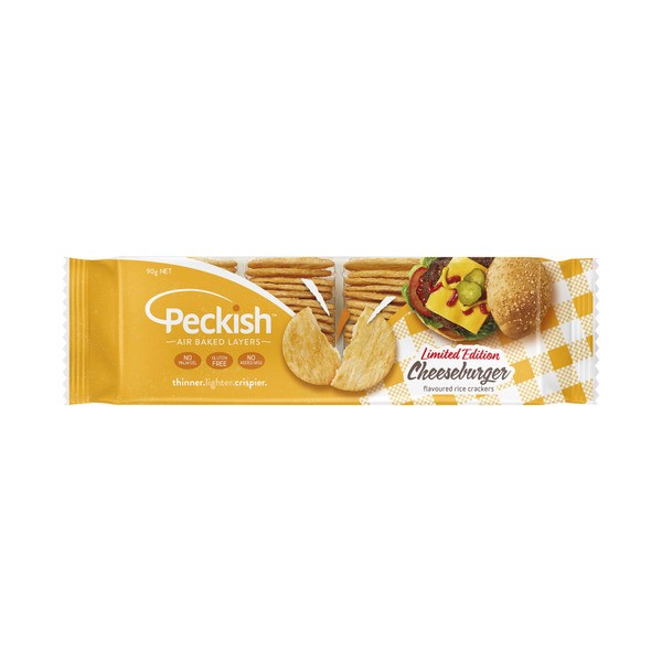 Peckish Rice Crackers Cheeseburger | 90g