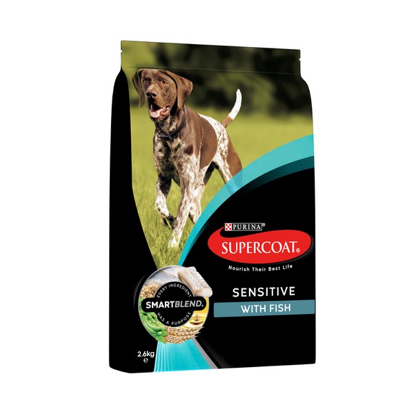 Supercoat Adult Sensitive With Fish Dry Dog Food | 2.6kg