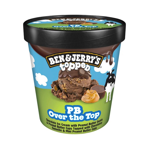 Ben & Jerrys Topped PB Overtop | 436mL