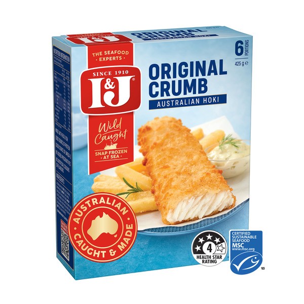 I&J Original Crumbed Fish Fillets | 425g