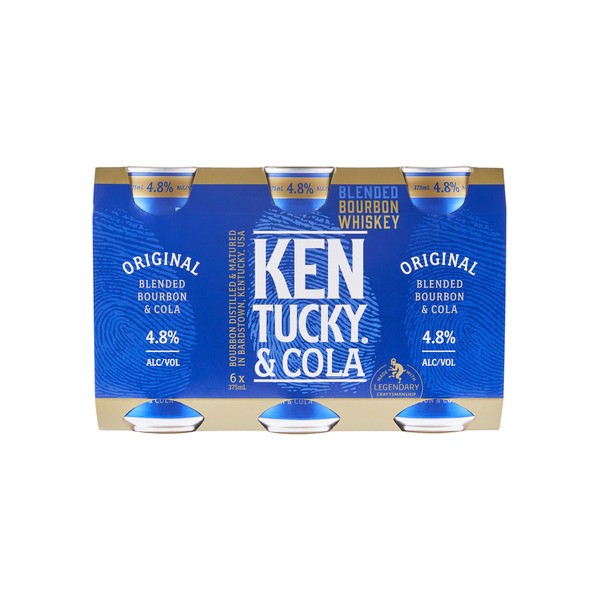 Kentucky Bourbon & Cola 4.8% Can 375mL | 6 Pack