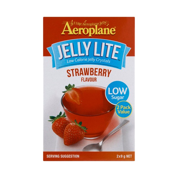 Aeroplane Lite Strawberry Jelly Crystals 2 pack | 18g