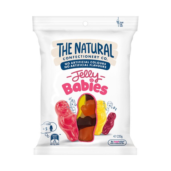 The Natural Confectionery Co. Jelly Babies Lollies | 220g