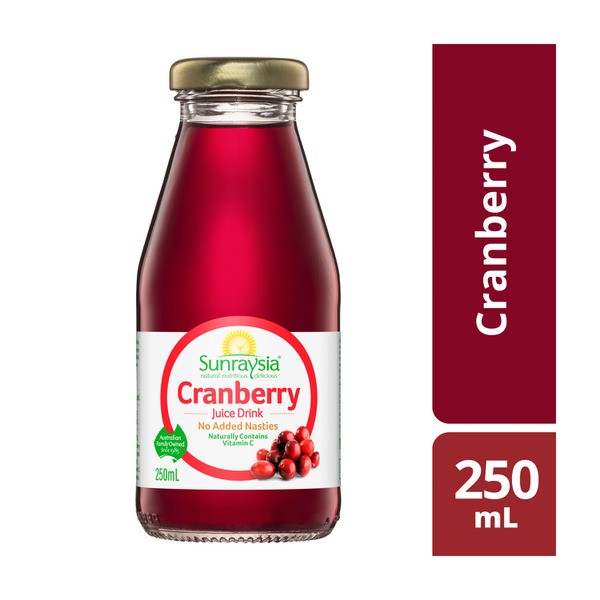Sunraysia Cranberry Juice Bottle | 250mL