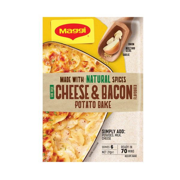 Maggi Gluten Free Side Dishes Potato Bake Cheese And Bacon | 21g