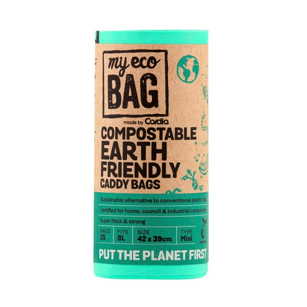 My Eco Bag Compostable Kitchen Bag Bin Liner 8L | 25 pack