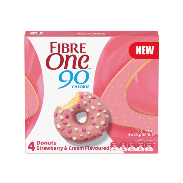 Fibre One Donut Strawberry & Cream | 92g
