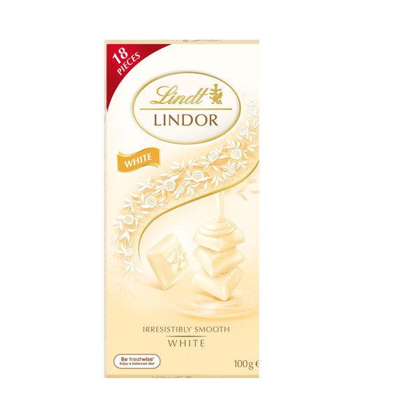 Lindt Lindor White Chocolate Block | 100g