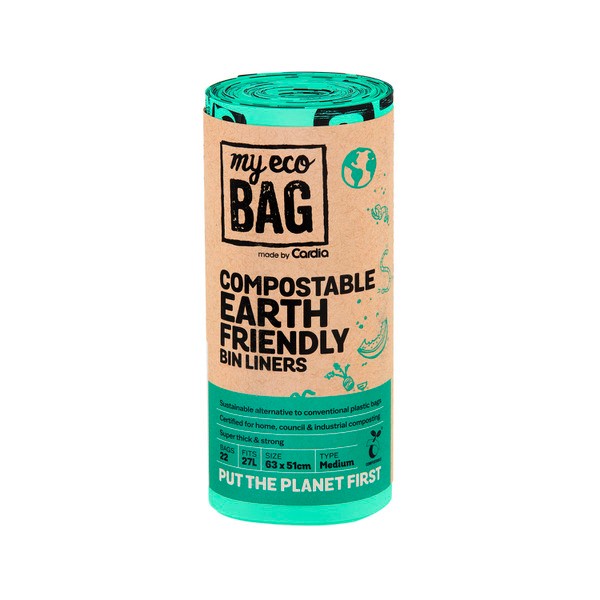 My Eco Bag Compostable Garbage Bag Bin Liner 27L | 22 pack