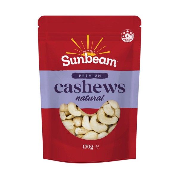 Sunbeam Nut Raw & Natural Cashews | 150g
