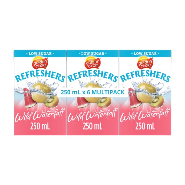 Golden Circle Refreshers Wild Waterfall Flavoured Water Drink 250mL | 6 pack