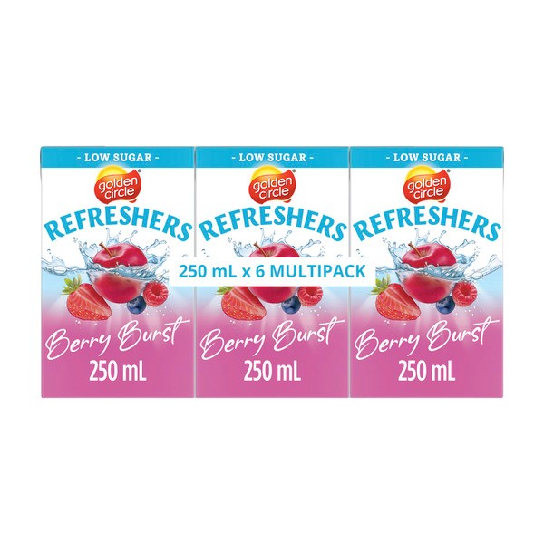 Golden Circle Refreshers Berry Burst Flavoured Water Drink 250mL | 6 pack
