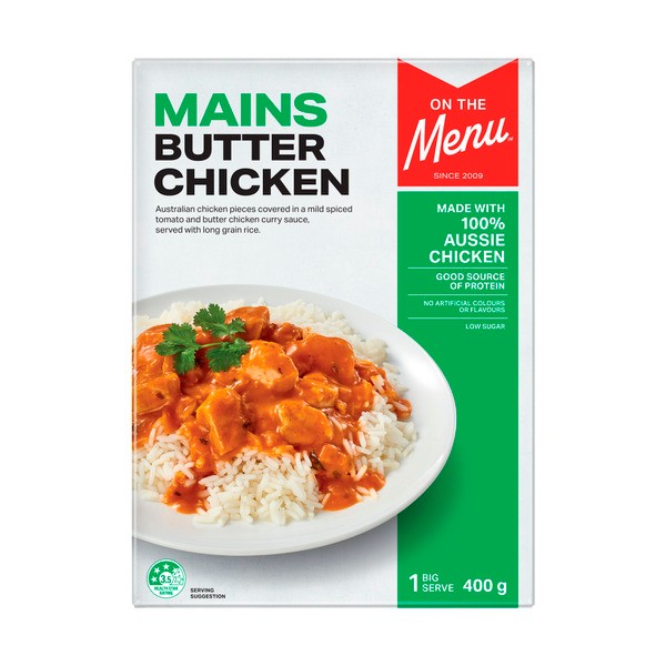 On The Menu Butter Chicken With Rice | 400g